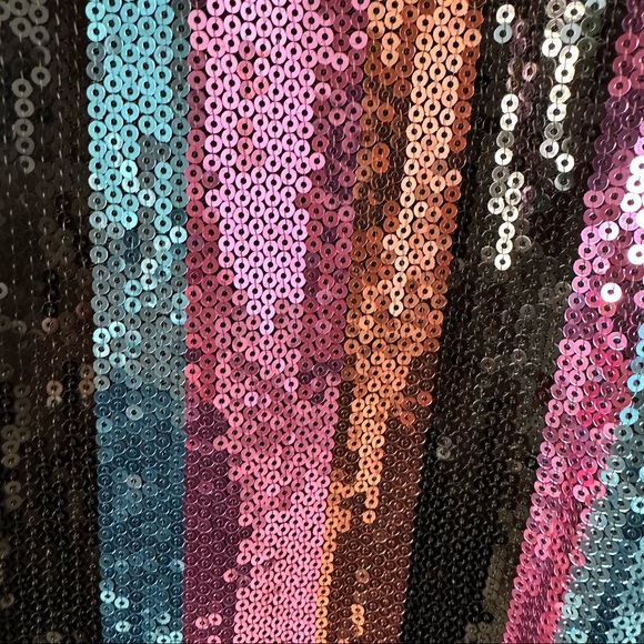 Zara Sequin Velvet MIDI Tie Dress - Small - Picture 7 of 9